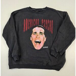 American Psycho Pullover Sweatshirt Size Large Long Sleeve Patrick‎ Bateman